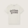 Journey boys’ T-shirt in white cotton jersey with logo