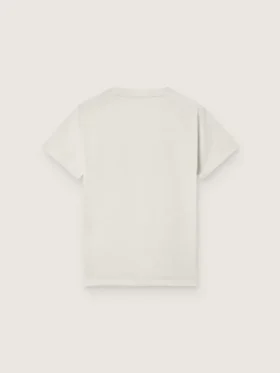Journey boys’ T-shirt in white cotton jersey with logo