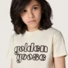 Journey boys’ T-shirt in white cotton jersey with logo