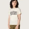 Journey boys’ T-shirt in white cotton jersey with logo