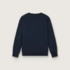 Journey crew neck sweatshirt for boys in navy blue cotton with mascot print