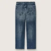 Journey girls’ bootcut jeans in blue denim with gradient rhinestones