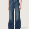 Journey girls’ bootcut jeans in blue denim with gradient rhinestones
