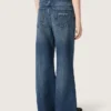 Journey girls’ bootcut jeans in blue denim with gradient rhinestones