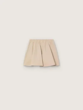 Journey girls’ miniskirt in beige cotton gabardine with print