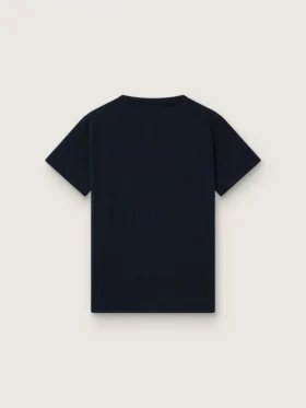 Journey T-shirt for boys in blue cotton jersey with digital mascot print