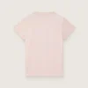 Journey T-shirt for girls in pink cotton jersey with digital mascot print