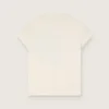 Journey T-shirt for girls in white cotton jersey with digital mascot print and crystal appliqués