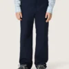 Journey unisex chinos in blue cotton canvas with embroidered logo