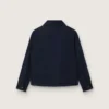 Journey unisex shirt in blue cotton canvas with embroidered logo