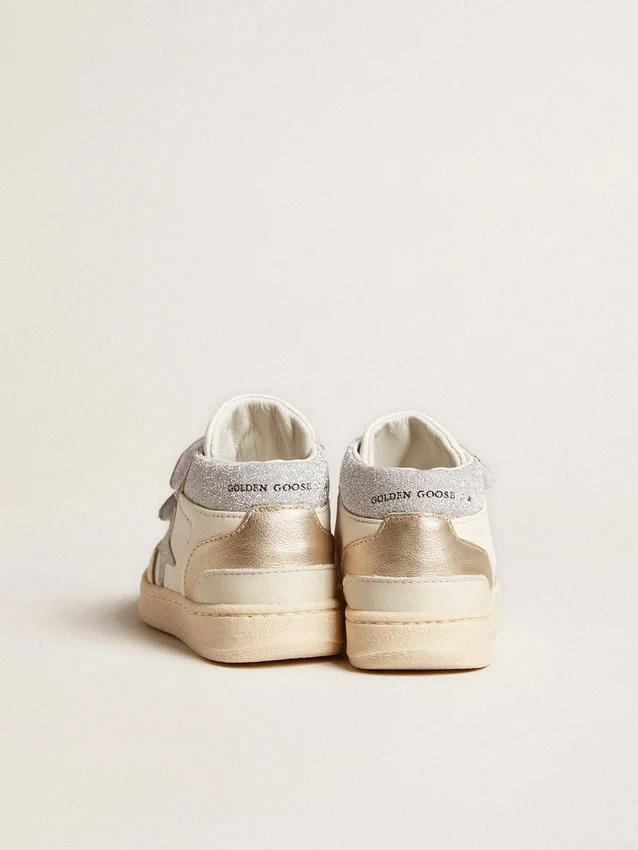 June Junior in nappa and metallic leather inserts with glitter star