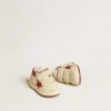 June Junior in nappa and suede with red leather star and heel tab