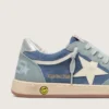 Young Ball Star in light blue and denim-blue suede with white leather star