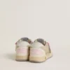 Junior Ball Star in pearl suede with leather star and heel tab