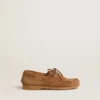Junior Cruise loafer in light brown suede