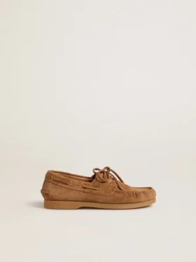 Junior Cruise loafer in light brown suede
