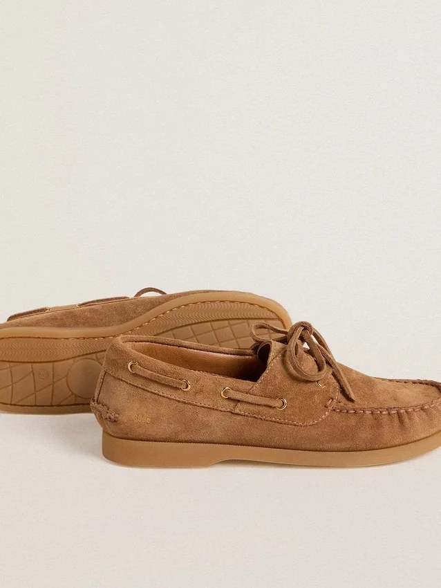 Junior Cruise loafer in light brown suede