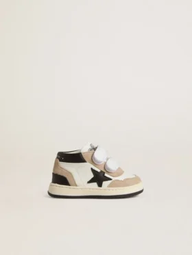Junior June in nappa with suede inserts and black leather star