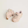 Junior Lightstar in pink leather and mesh with pink leather star