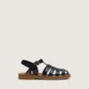 Junior Maxime sandals in navy-blue leather