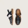 Junior Maxime sandals in navy-blue leather