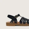 Junior Maxime sandals in navy-blue leather