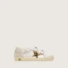 Junior Old School in nappa with leopard-print pony skin star and leather inserts