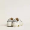 Junior Old School with silver Swarovski crystal heel tab and straps