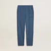Kids’ blue joggers with embroidery