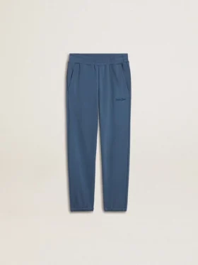 Kids’ blue joggers with embroidery