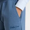 Kids’ blue joggers with embroidery