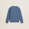 Kids’ blue sweatshirt with white embossed patches