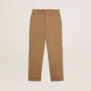 Kids’ chinos in tobacco-colored cotton