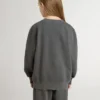 Kids’ gray sweatshirt with raised logo