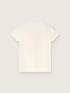 Kids’ white cotton T-shirt with “Frutteria Golden” print