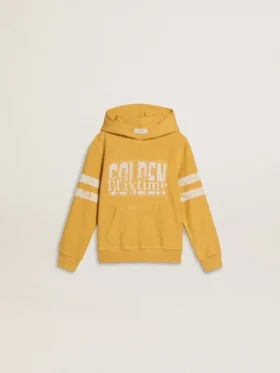 Kids’ yellow sweatshirt with vintage print