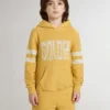 Kids’ yellow sweatshirt with vintage print