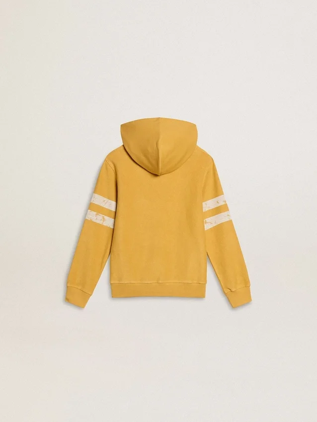 Kids’ yellow sweatshirt with vintage print
