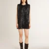 Kurt boots in black leather with silver buckle