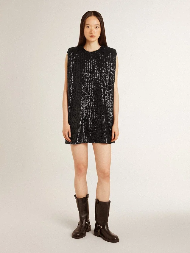 Kurt boots in black leather with silver buckle