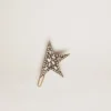 Lace lock with Star clip in antique gold color