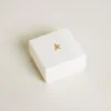 Letter Y charm in gold-colored brass with crystals