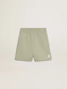 Light green shorts with white star