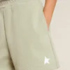 Light green shorts with white star