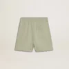 Light green shorts with white star