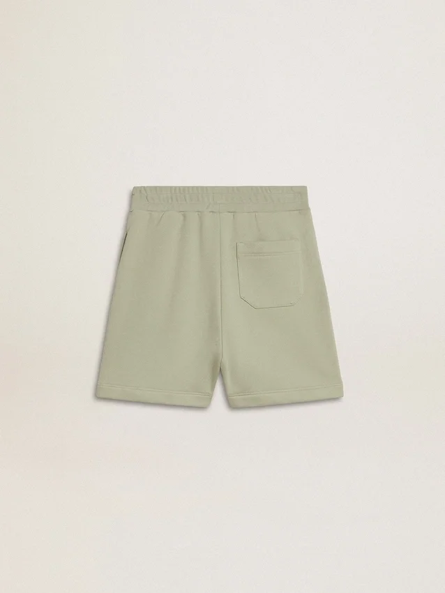 Light green shorts with white star