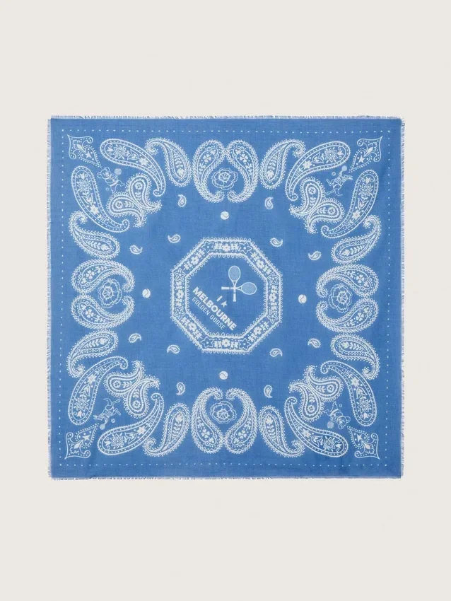 LTD paisley scarf with ‘I love Melbourne’ print