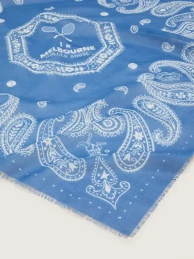 LTD paisley scarf with ‘I love Melbourne’ print