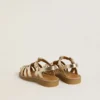 Maxime Junior sandals in gold leather