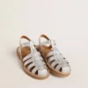Maxime Junior sandals in silver micro-glitter